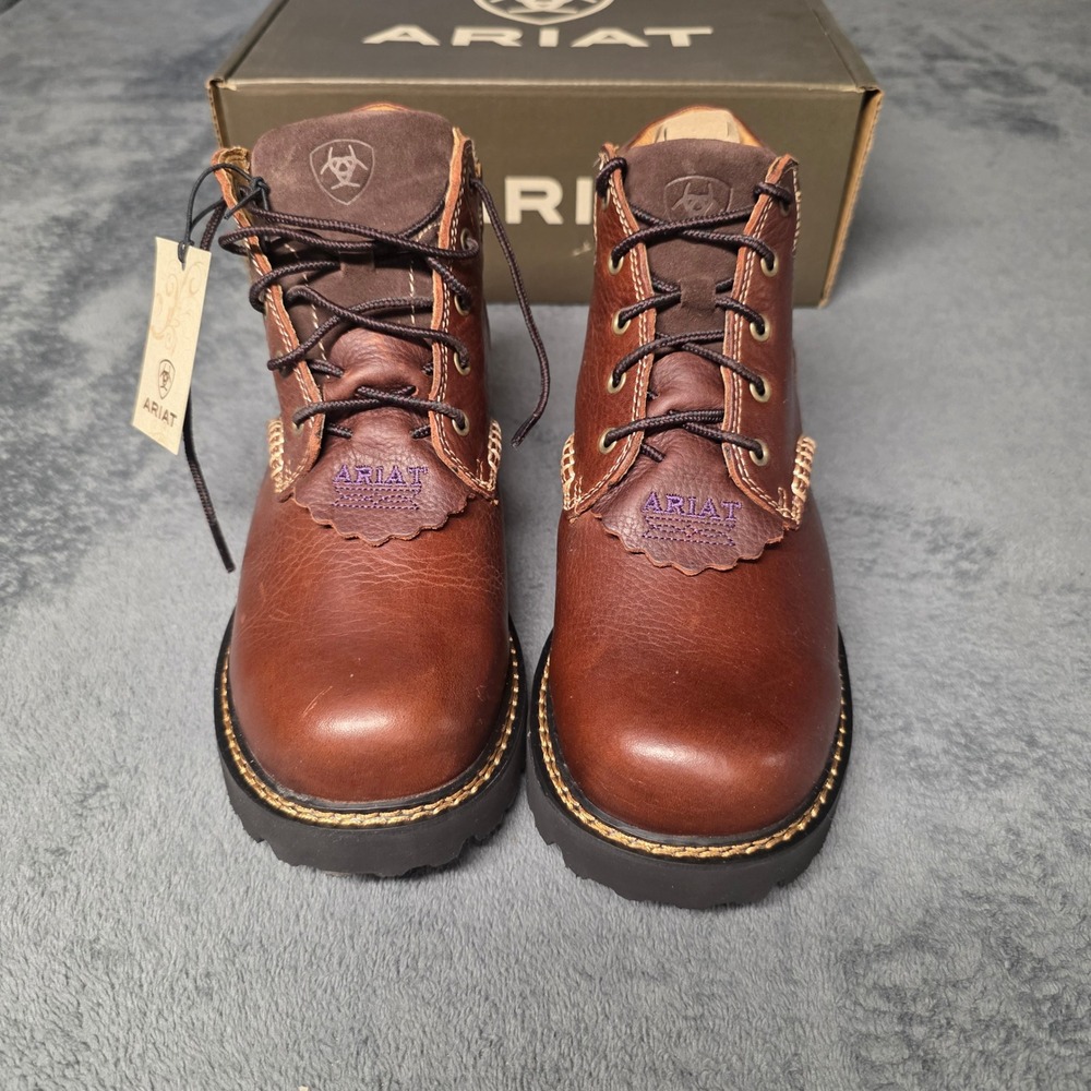 Ariat Boots Womens 7B (Medium) Canyon Brown Soft Toe New Outdoor Workwear Hike